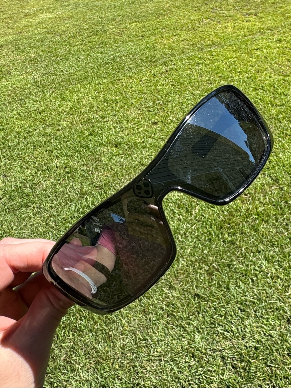 Oakley Men's Black Antix Wrap Sunglasses